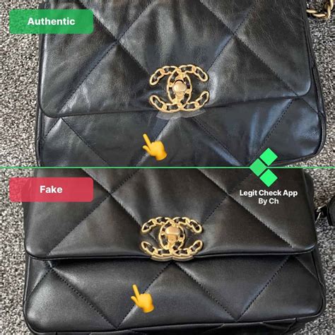 chanel 19 flap bag real vs fake|Chanel 19 bag large.